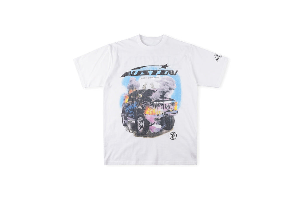 Post Malone Austin Car Graphic T-Shirt - Light Gray - product image 1