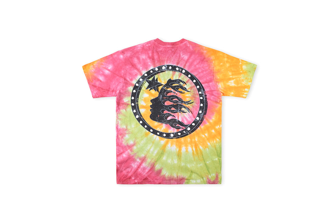 Hellstar Skull Tie-Dye Graphic T-Shirt - Red Orange - product image 2