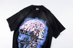 Hellstar Studios Brain Helmet Washed Graphic T-Shirt - Black - product image 8
