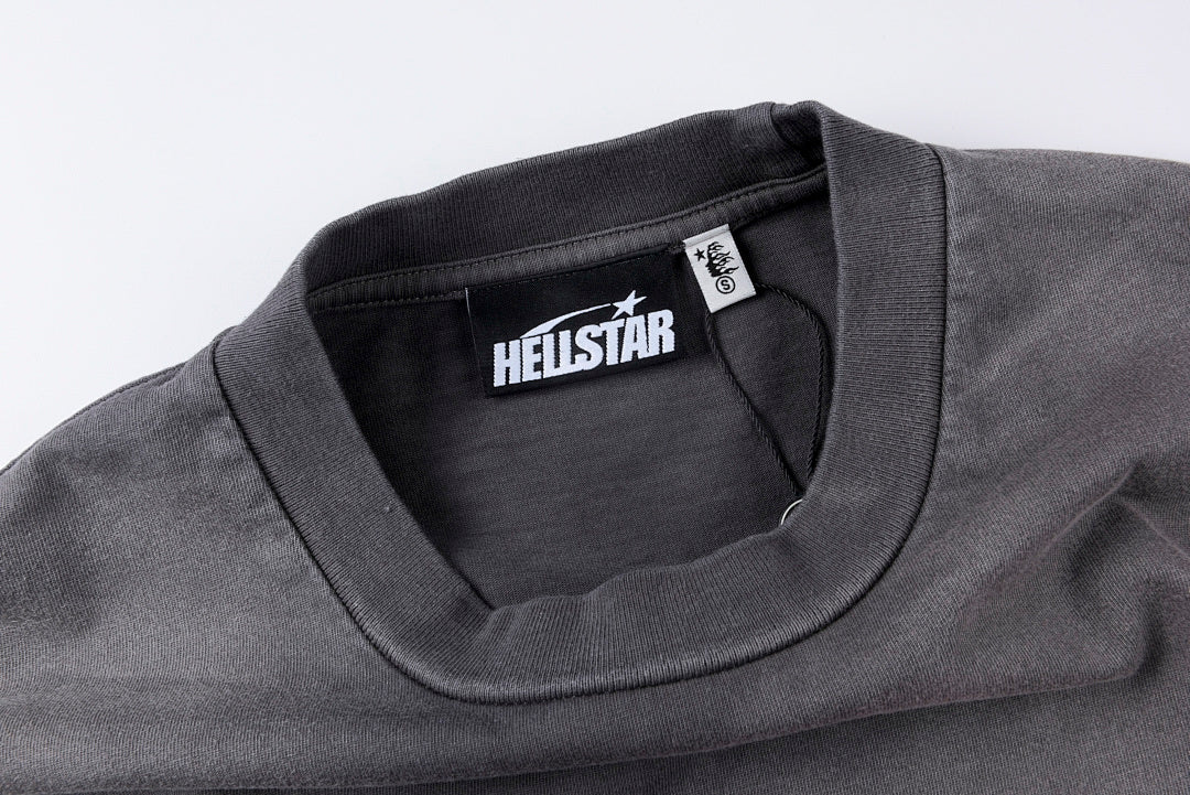 Hellstar Studios Big Logo Washed Graphic T-Shirt - Gray Charcoal - product image 55
