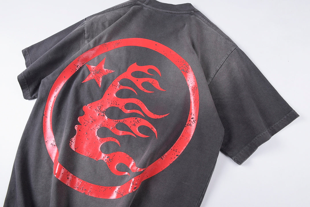 Hellstar Studios Big Logo Washed Graphic T-Shirt - Gray Charcoal - product image 59