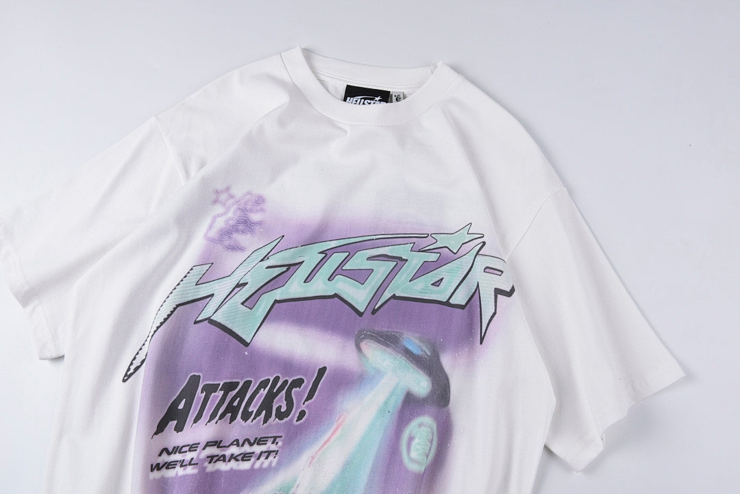 Hellstar Studios Attacks Alien Graphic T-Shirt - Light Gray - product image 11