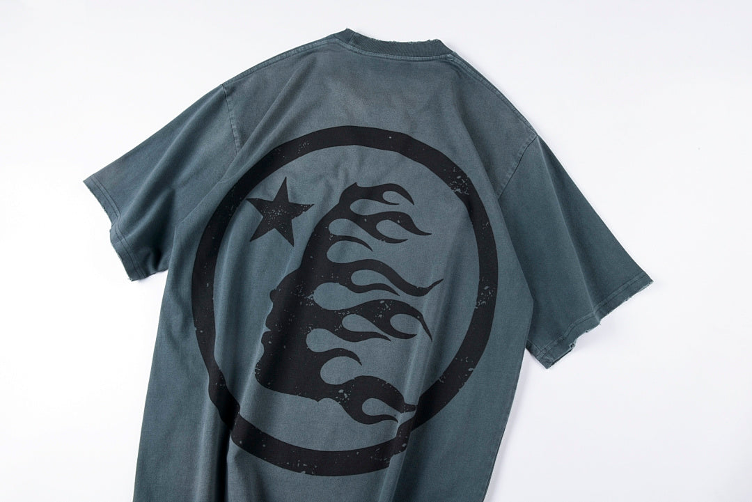 Hellstar Studios Big Logo Distressed Washed T-Shirt - product image 14