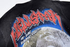Hellstar Studios Full Moon Wolf Graphic Washed T-Shirt - Black - product image 8