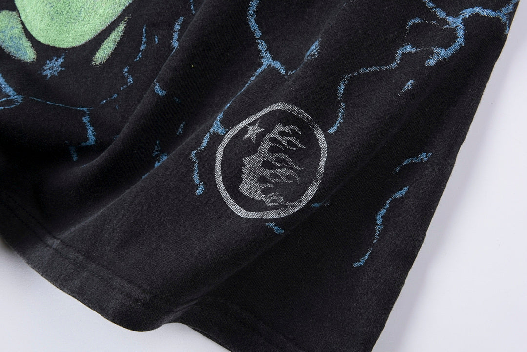 Hellstar Studios Electric Kid Heavy Washed Graphic T-Shirt - Black - product image 7
