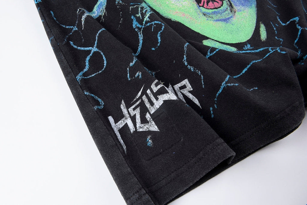 Hellstar Studios Electric Kid Heavy Washed Graphic T-Shirt - Black - product image 8