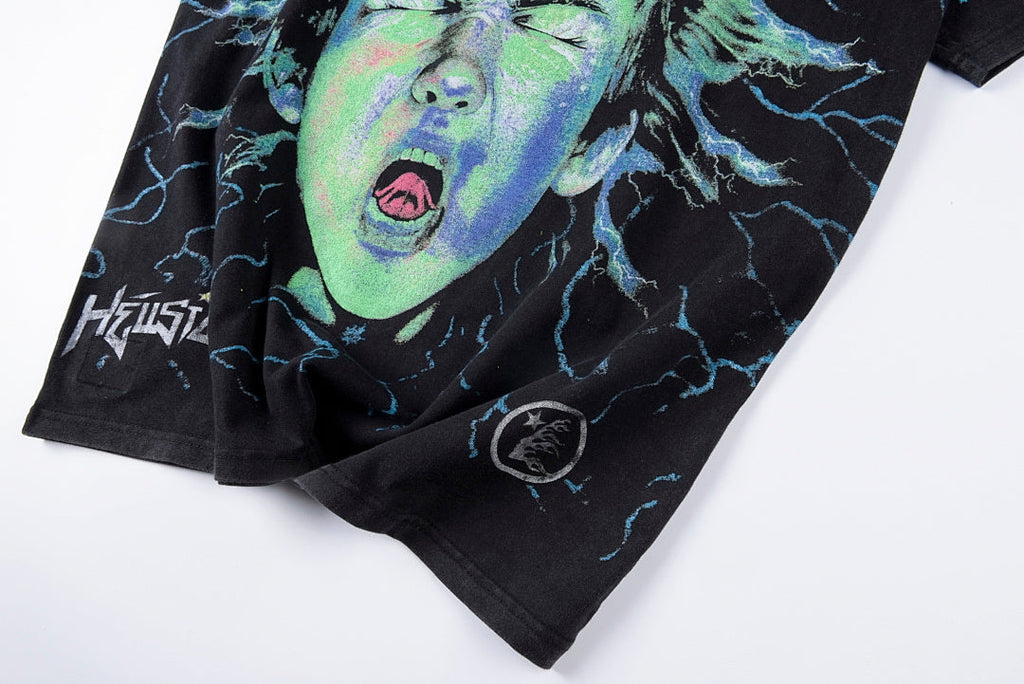 Hellstar Studios Electric Kid Heavy Washed Graphic T-Shirt - Black - product image 9