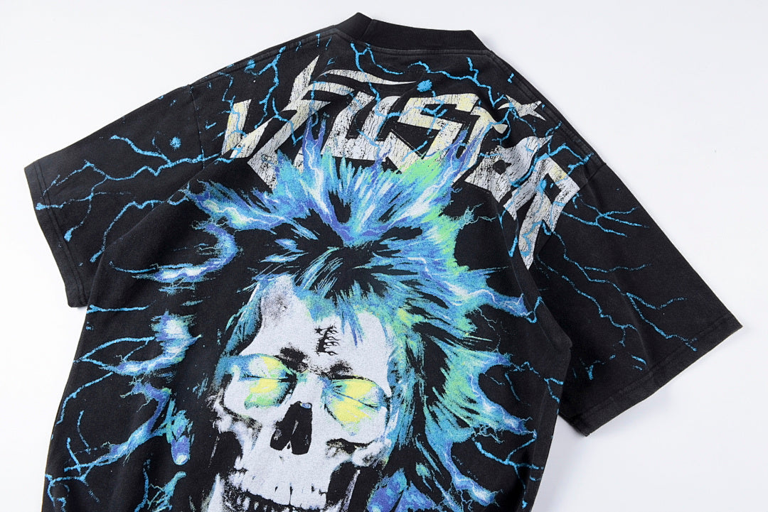 Hellstar Studios Electric Kid Heavy Washed Graphic T-Shirt - Black - product image 14