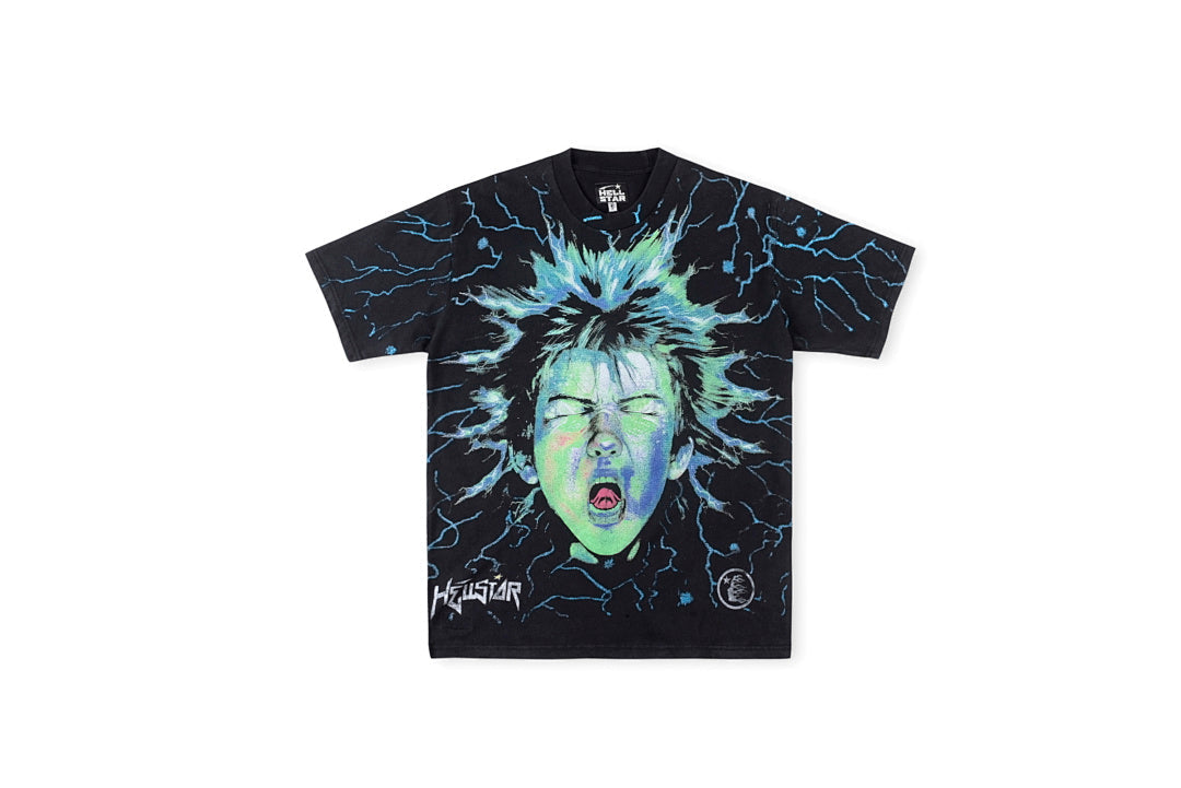 Hellstar Studios Electric Kid Heavy Washed Graphic T-Shirt - Black - product image 1