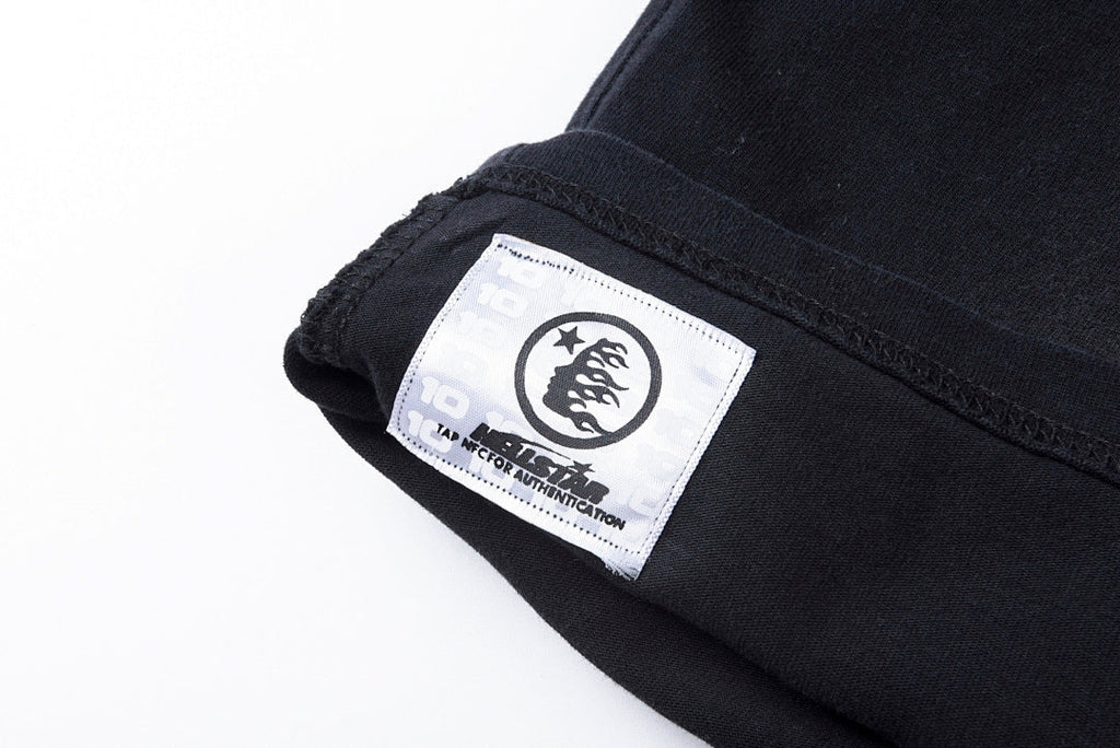 Hellstar Studios Superhero Vintage Washed Graphic T-Shirt - Black - product image 4