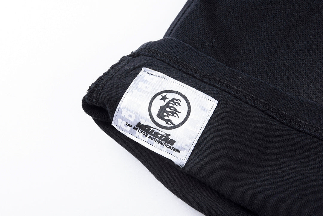 Hellstar Studios Superhero Vintage Washed Graphic T-Shirt - Black - product image 4