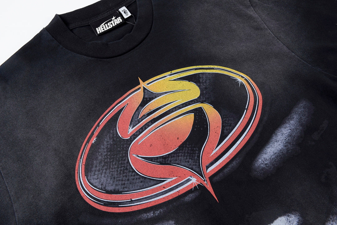 Hellstar Studios Superhero Vintage Washed Graphic T-Shirt - Black - product image 6