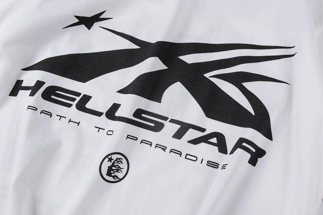 Hellstar Studios Path to Paradise White Graphic T-Shirt - Light Gray - product image 7