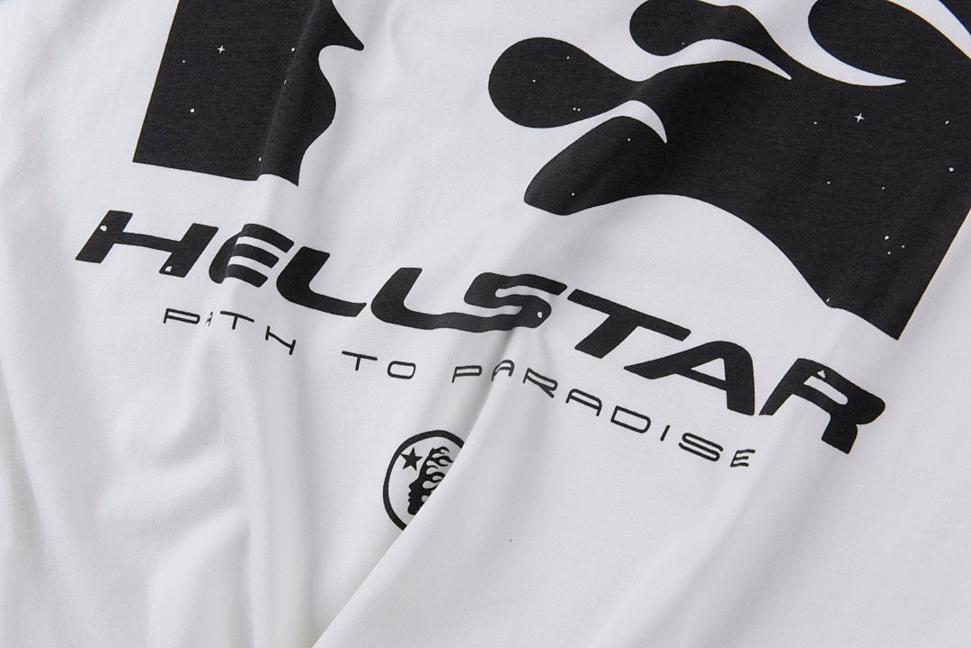 Hellstar Studios Path to Paradise White Graphic T-Shirt - Light Gray - product image 10