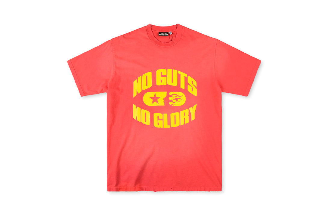 Hellstar No Guts No Glory Red Washed Graphic T-Shirt - product image 4