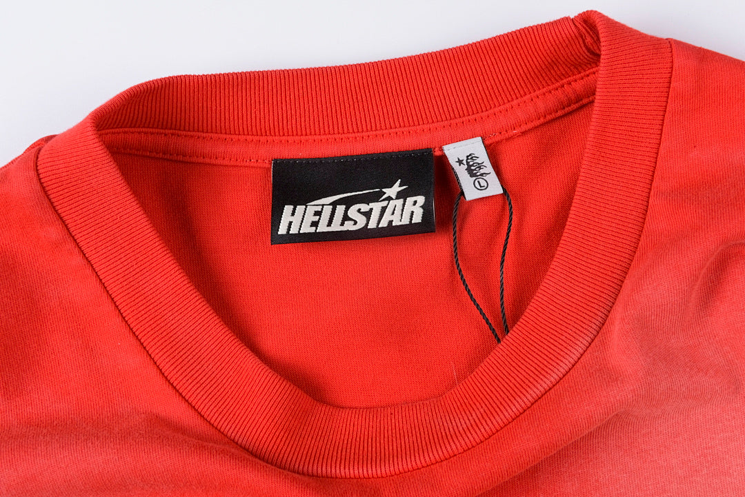 Hellstar No Guts No Glory Red Washed Graphic T-Shirt - product image 7