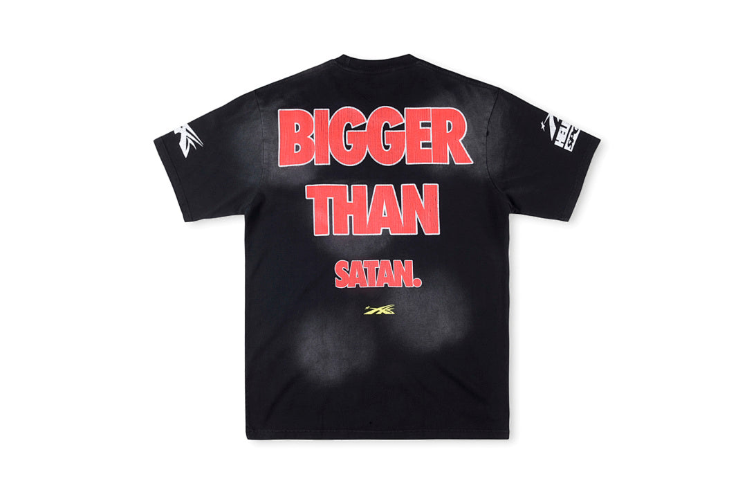Hellstar Studios Knock Out Bigger Than Satan Graphic T-Shirt - Black - product image 2