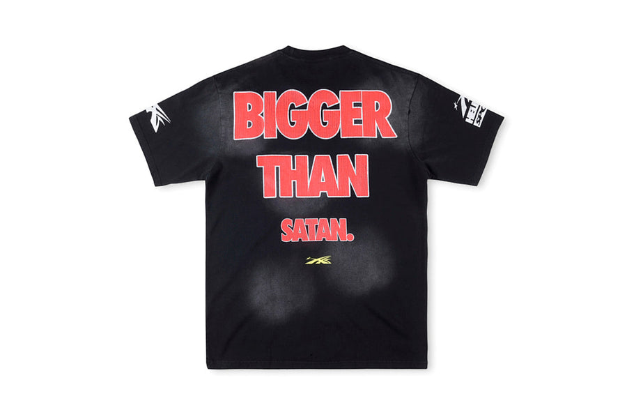 Hellstar Studios Knock Out Bigger Than Satan Graphic T-Shirt - Black
