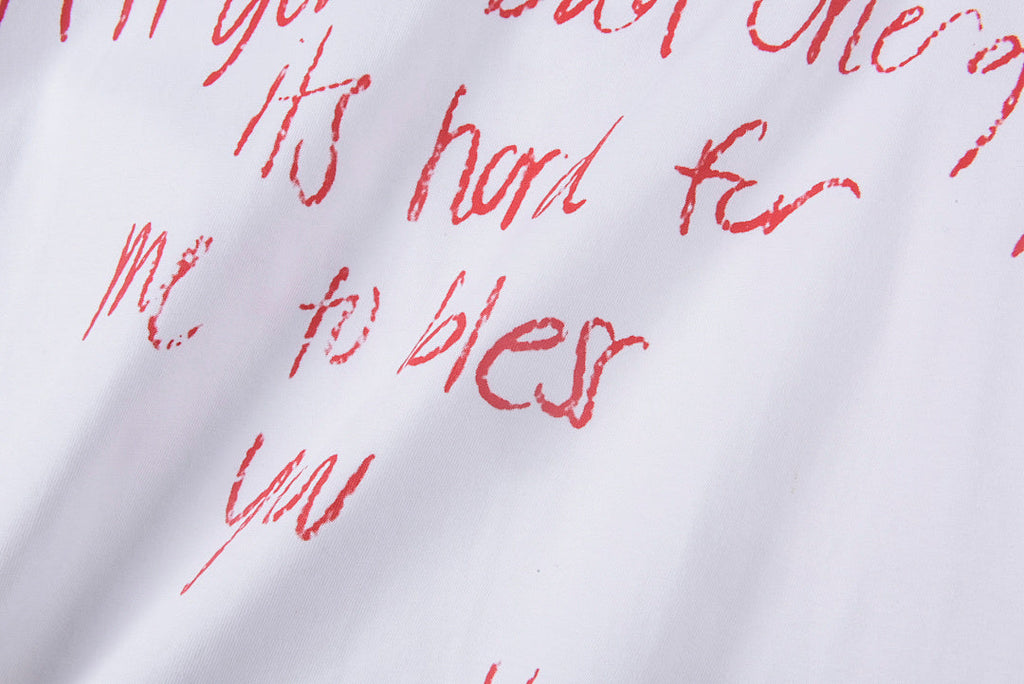 Vertabre Push Script Graphic T-Shirt - White - product image 4