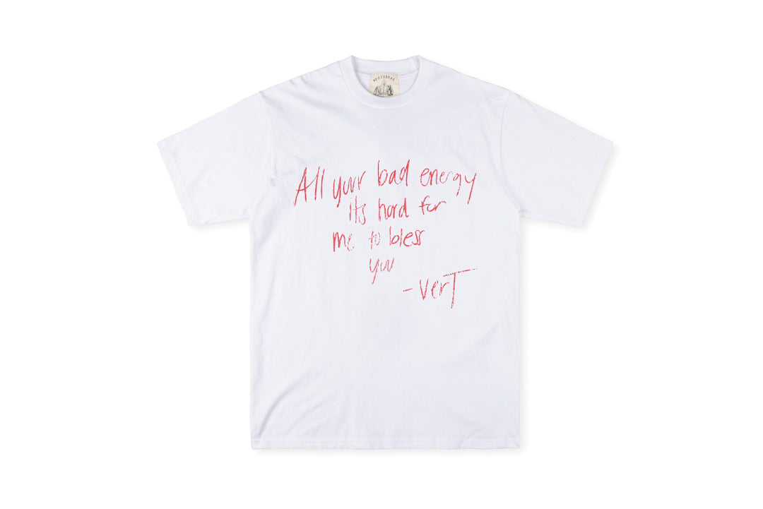 Vertabre Push Script Graphic T-Shirt - White - product image 2