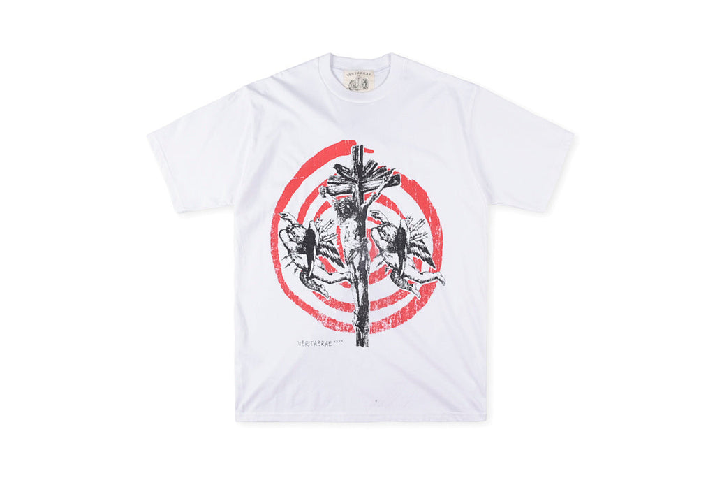 Vertabre Push Target Graphic T-Shirt - White - product image 1