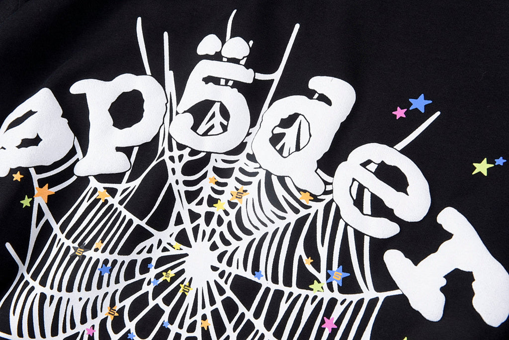 Sp5der 555555 Arach NY Phobia Web Graphic T-Shirt - Black - product image 7