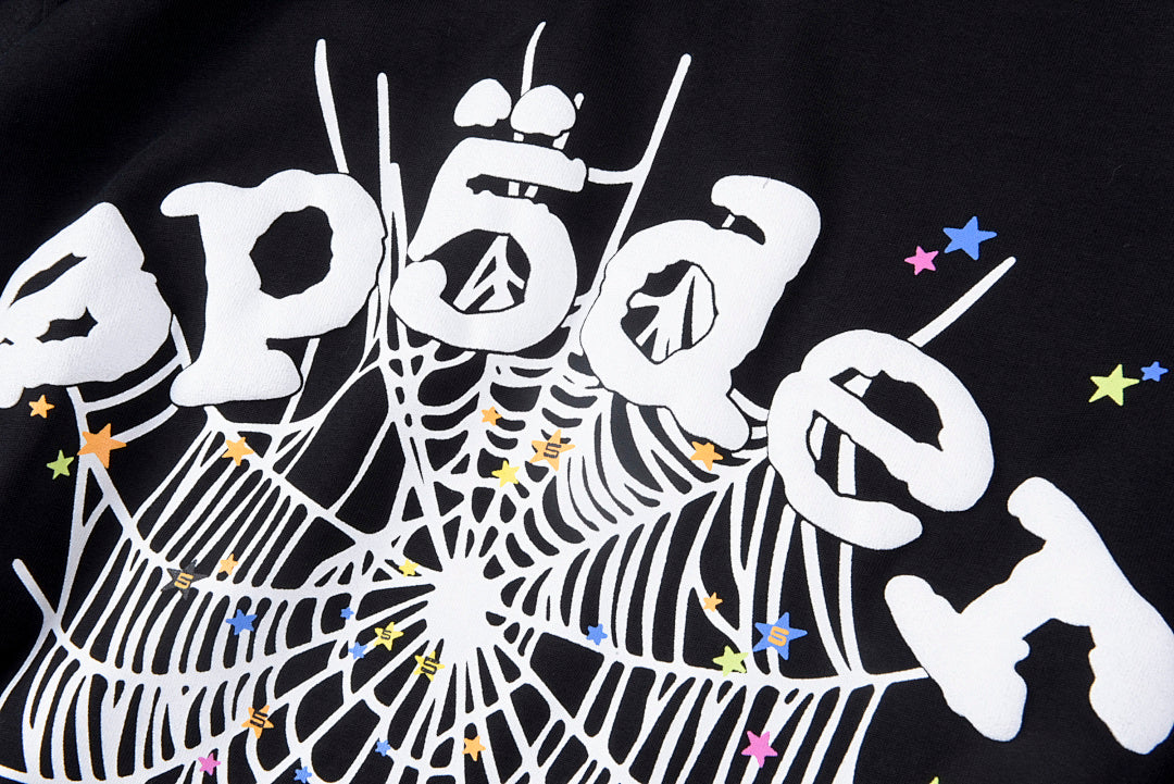 Sp5der 555555 Arach NY Phobia Web Graphic T-Shirt - Black - product image 7