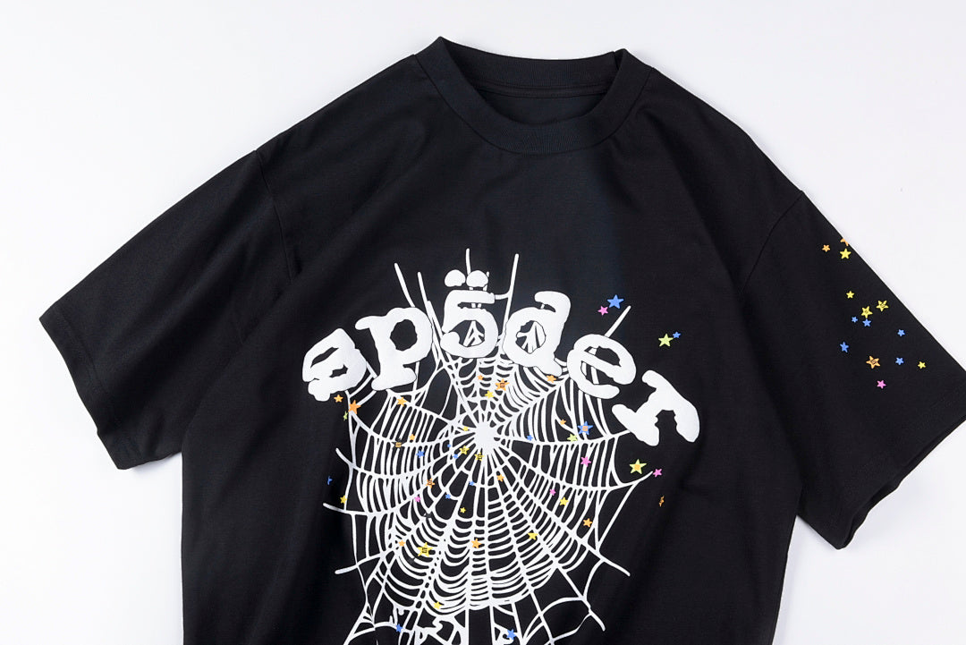 Sp5der 555555 Arach NY Phobia Web Graphic T-Shirt - Black - product image 9