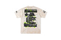 Hellstar Studios War Ready Skull Helmet Tie-Dye T-Shirt - Light Gray Cream - product image 1