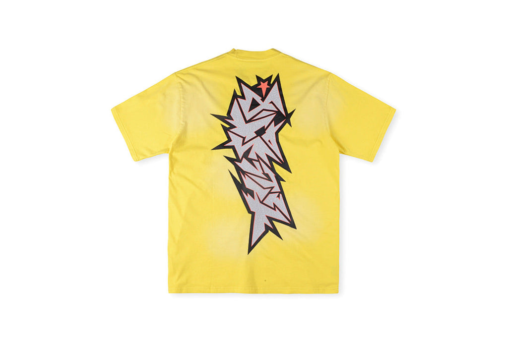 Hellstar Studios Slime Cracked Logo Red Cotton T-Shirt - product image 3