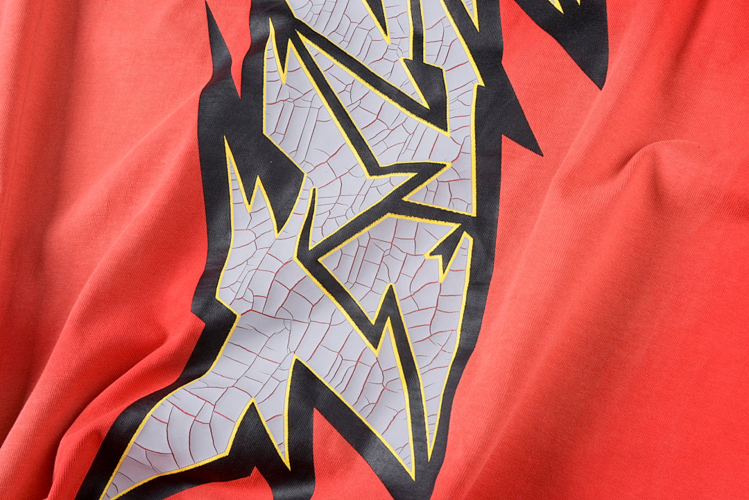 Hellstar Studios Slime Cracked Logo Red Cotton T-Shirt - product image 13