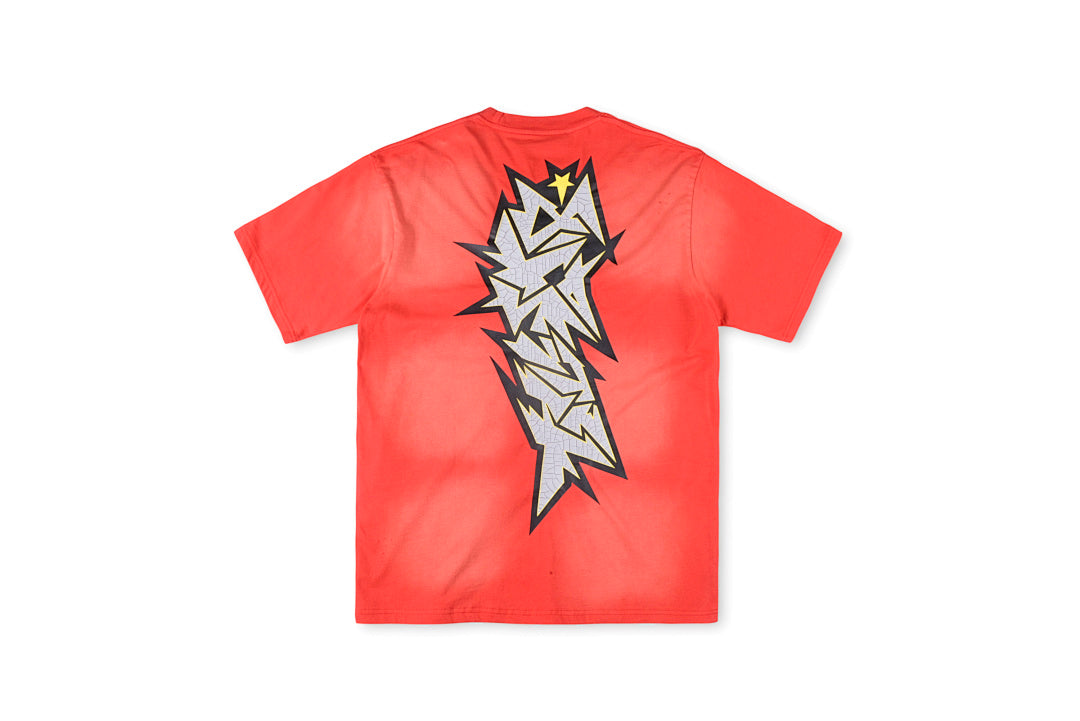 Hellstar Studios Slime Cracked Logo Red Cotton T-Shirt - product image 2