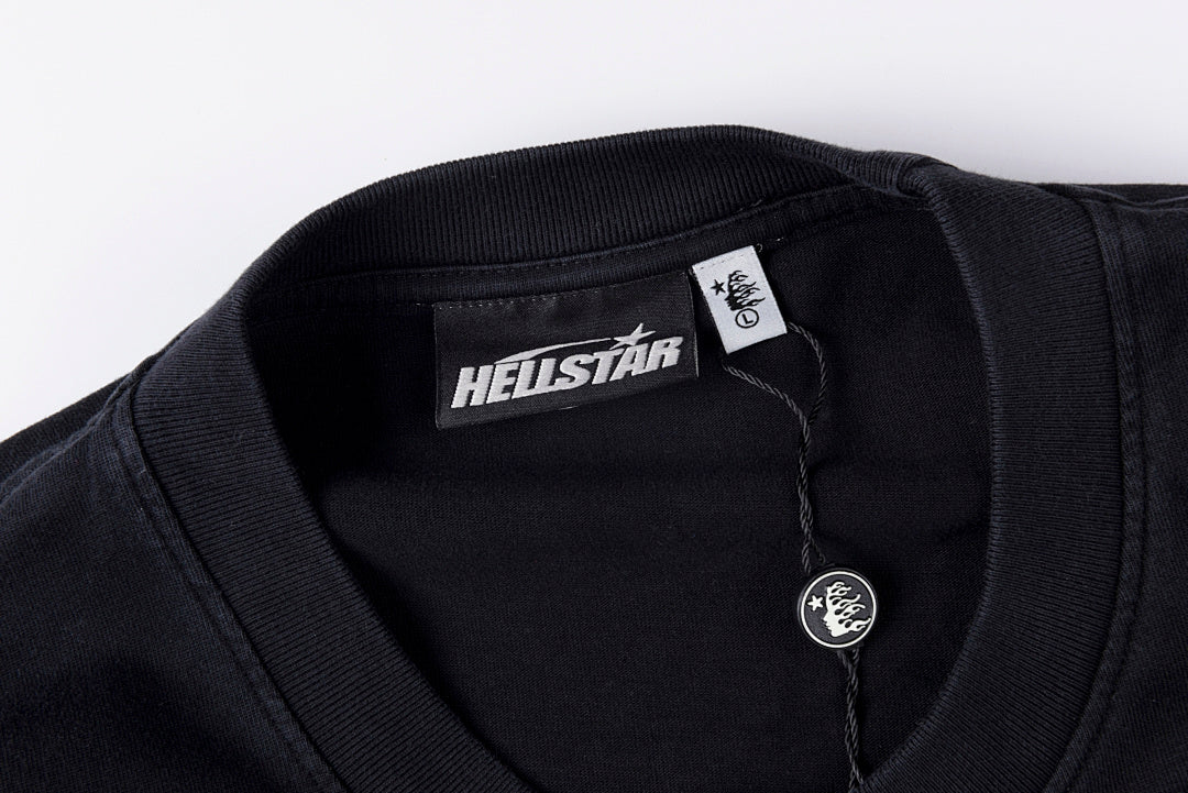 Hellstar Studios Dog Head Chain Link Washed Black T-Shirt - product image 5