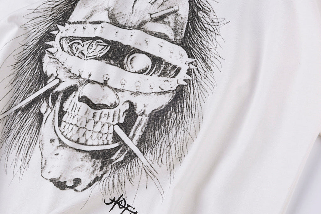 Travis Scott Cactus Jack Script Logo T-Shirt - Light Gray - product image 5
