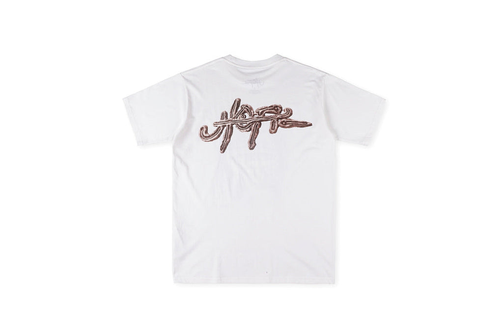 Travis Scott Cactus Jack Script Logo T-Shirt - Light Gray - product image 1