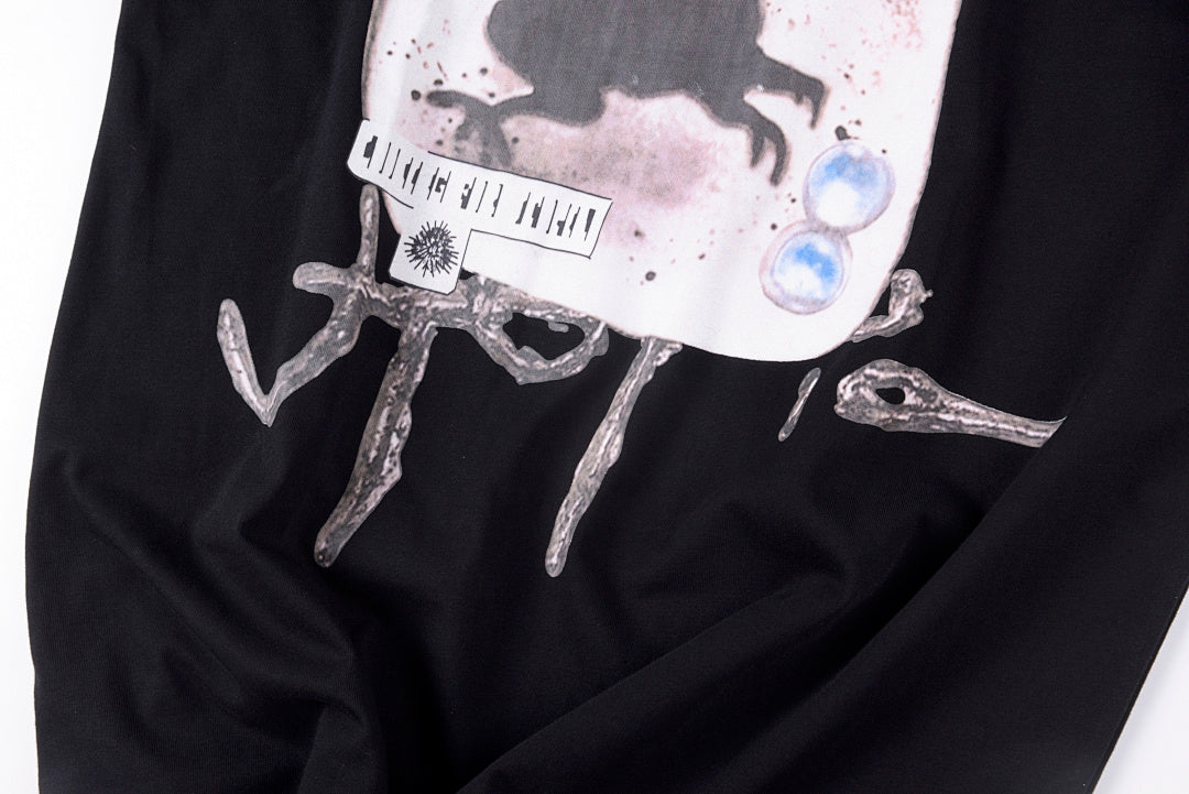 Travis Scott Cactus Jack Utopia Floral Graphic T-Shirt - Black - product image 9
