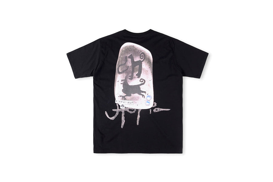 Travis Scott Cactus Jack Utopia Floral Graphic T-Shirt - Black
