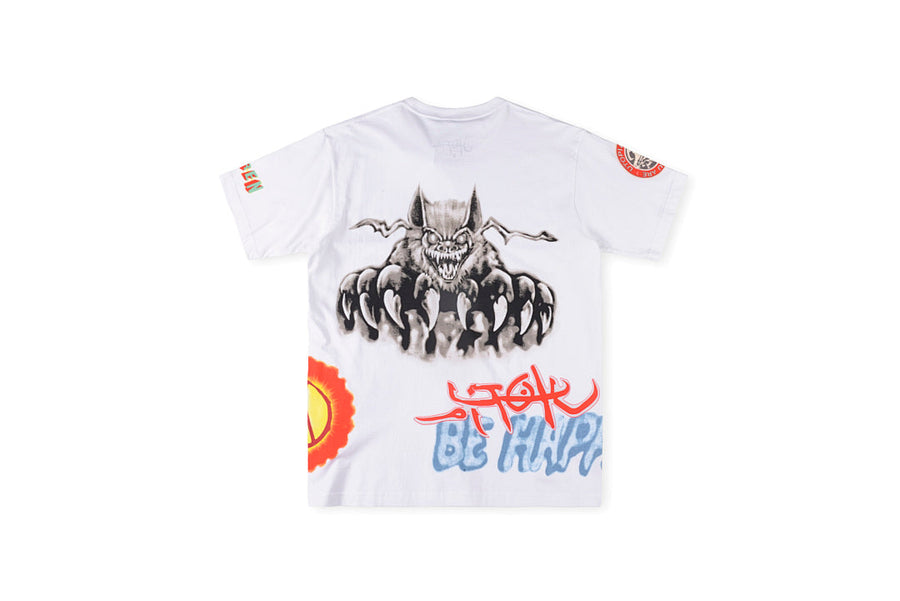 Travis Scott Cactus Jack Utopia Graphic T-Shirt - Light Gray