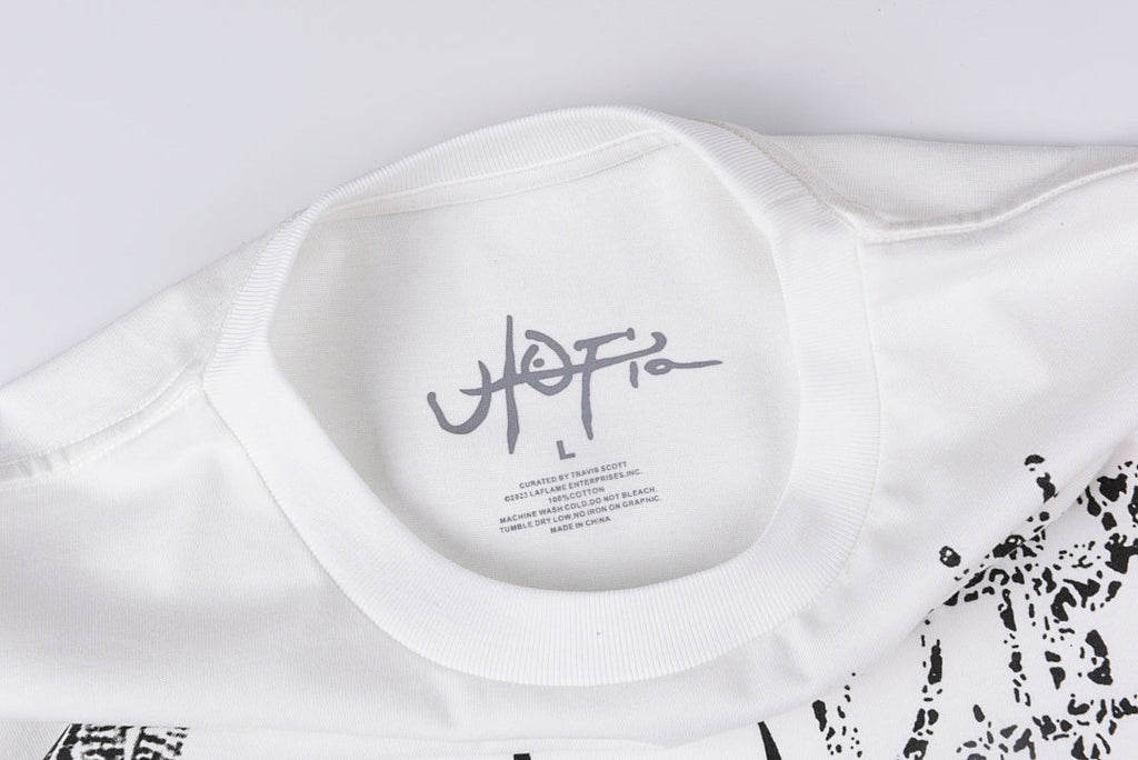 Travis Scott Cactus Jack Utopia Face Graphic T-Shirt - Light Gray - product image 4