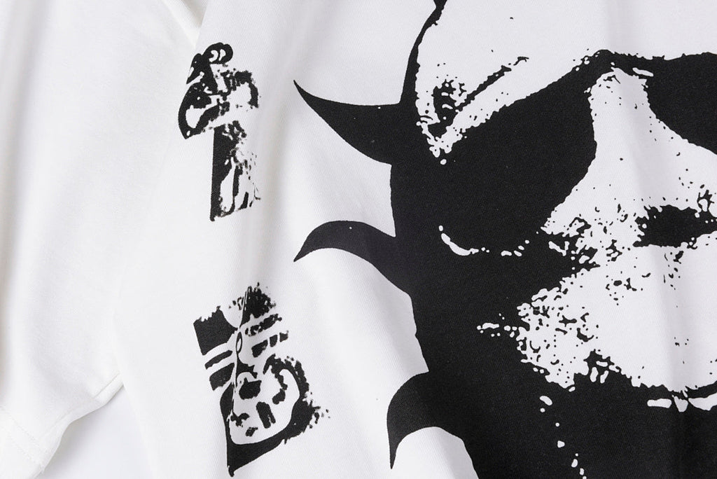 Travis Scott Cactus Jack Utopia Face Graphic T-Shirt - Light Gray - product image 6