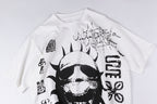 Travis Scott Cactus Jack Utopia Face Graphic T-Shirt - Light Gray - product image 9