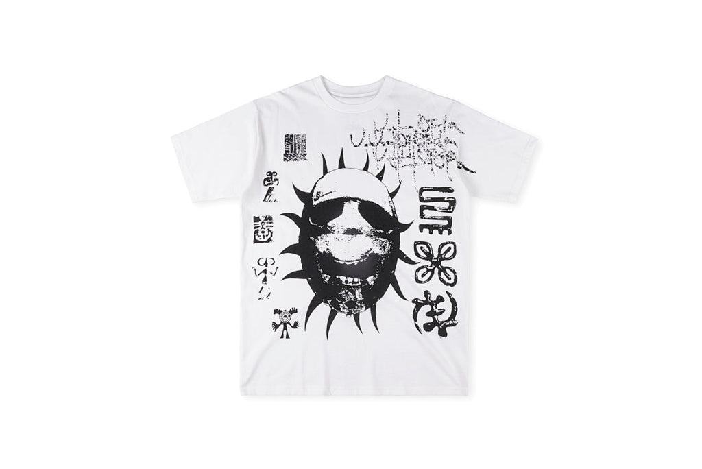 Travis Scott Cactus Jack Utopia Face Graphic T-Shirt - Light Gray - product image 2