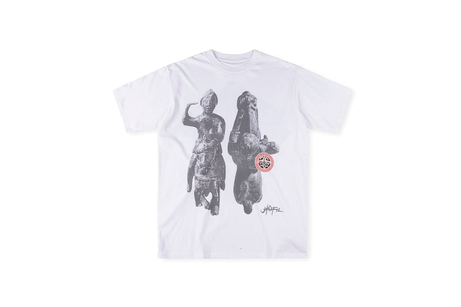 Travis Scott Cactus Jack Utopia Lips Graphic T-Shirt - Light Gray