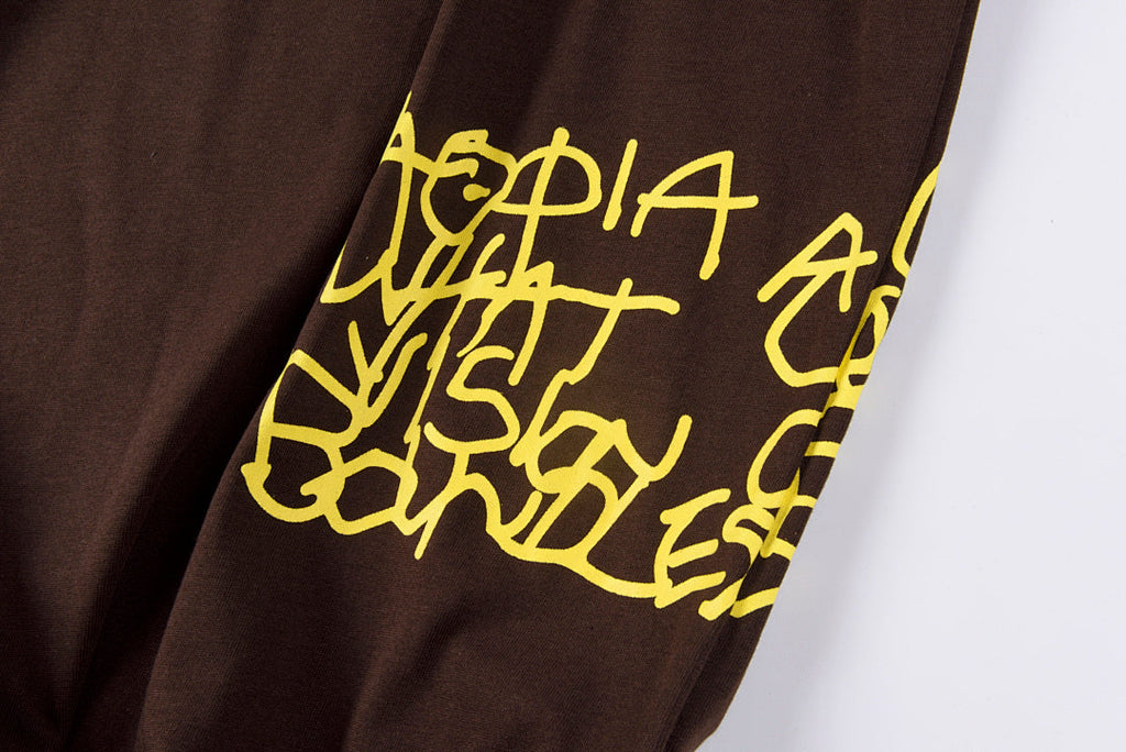 Travis Scott Cactus Jack Utopia Flame Graphic T-Shirt - Burgundy - product image 6