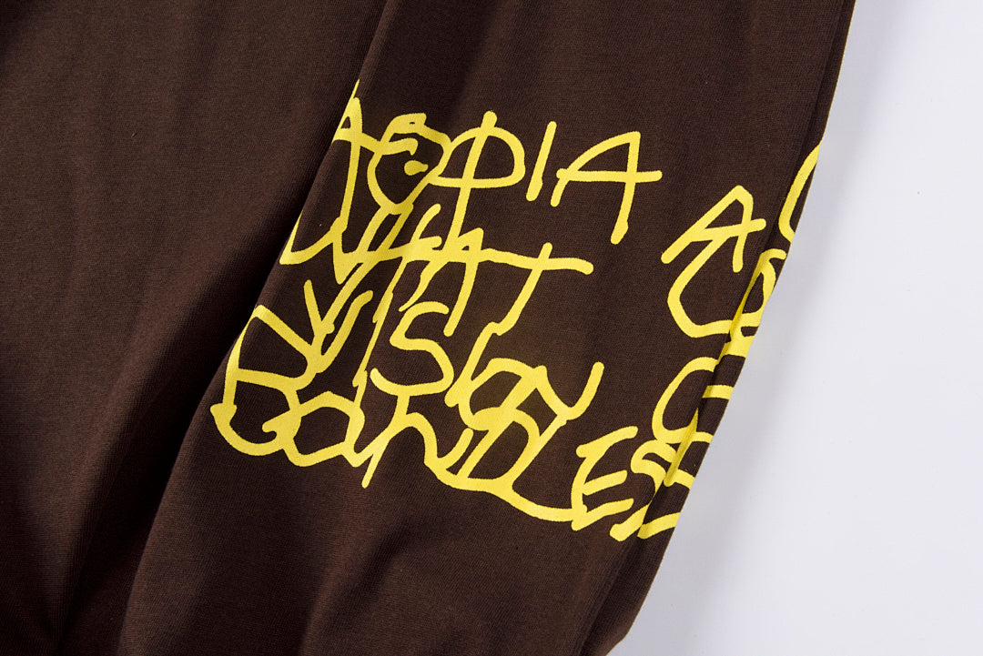 Travis Scott Cactus Jack Utopia Flame Graphic T-Shirt - Burgundy - product image 6