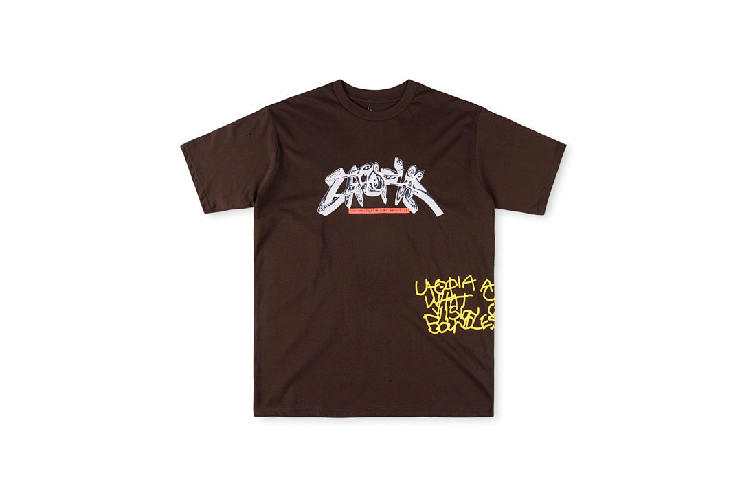 Travis Scott Cactus Jack Utopia Flame Graphic T-Shirt - Burgundy - product image 1