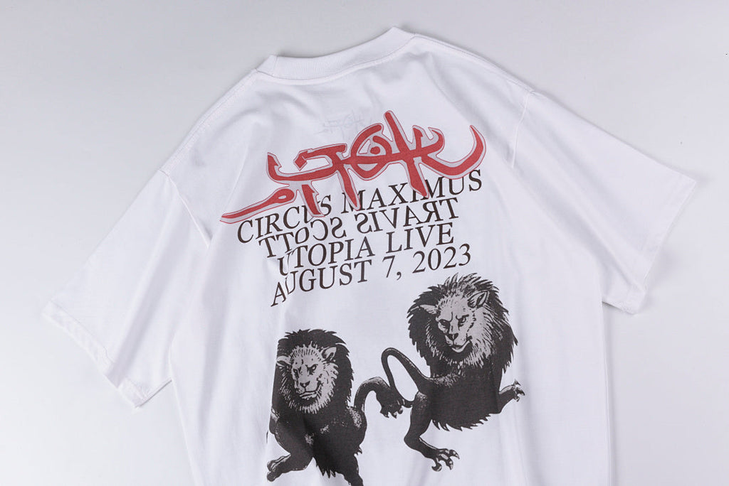 Travis Scott Cactus Jack Utopia Angels Graphic T-Shirt - Light Gray - product image 11