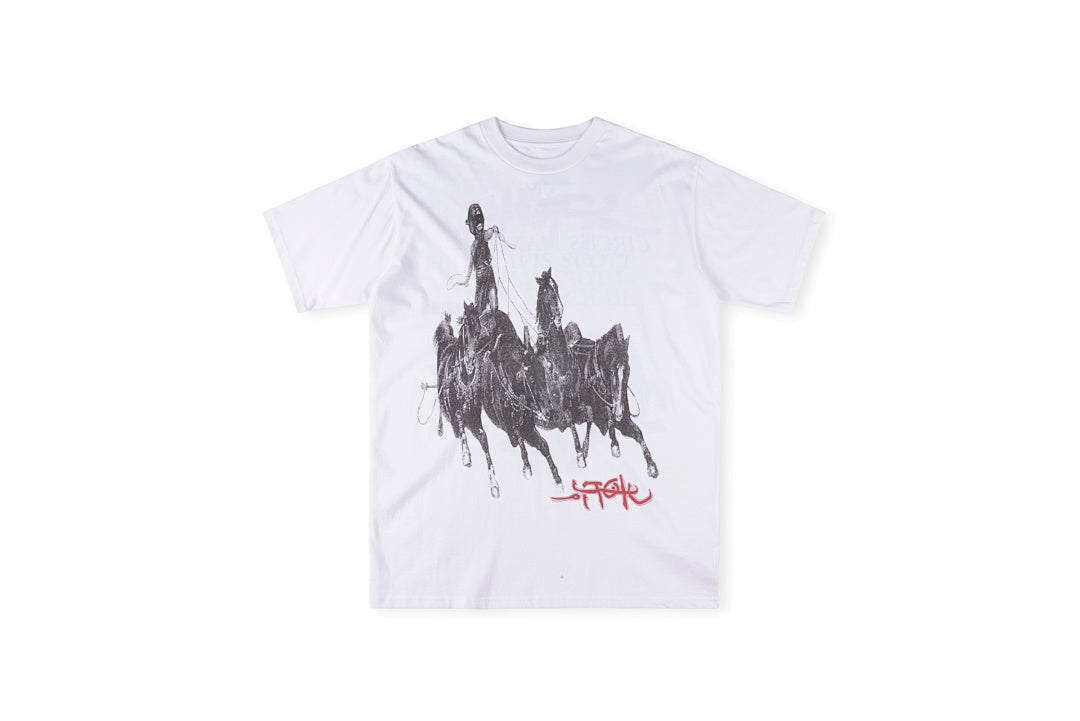 Travis Scott Cactus Jack Utopia Angels Graphic T-Shirt - Light Gray - product image 1