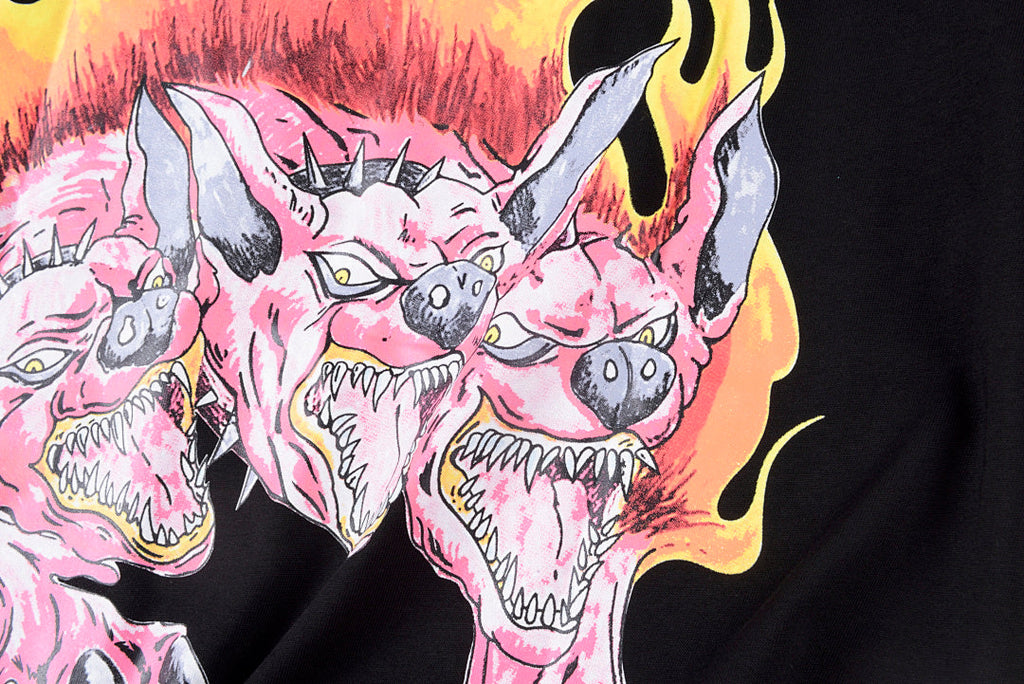 Travis Scott Cactus Jack Utopia Flame Graphic T-Shirt - Black / Light Gray - product image 7