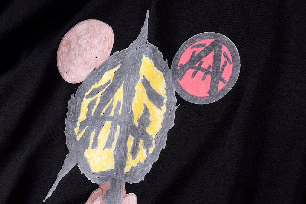 Travis Scott Cactus Jack Utopia Cartoon Graphic T-Shirt - Black / Light Gray - product image 5